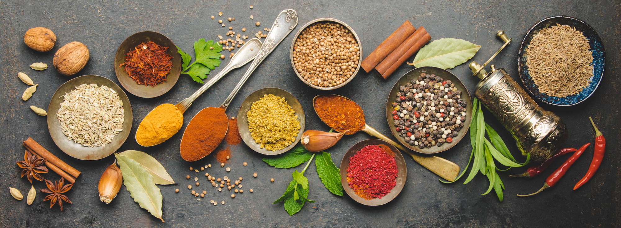 Gewürze vegetarisches essen