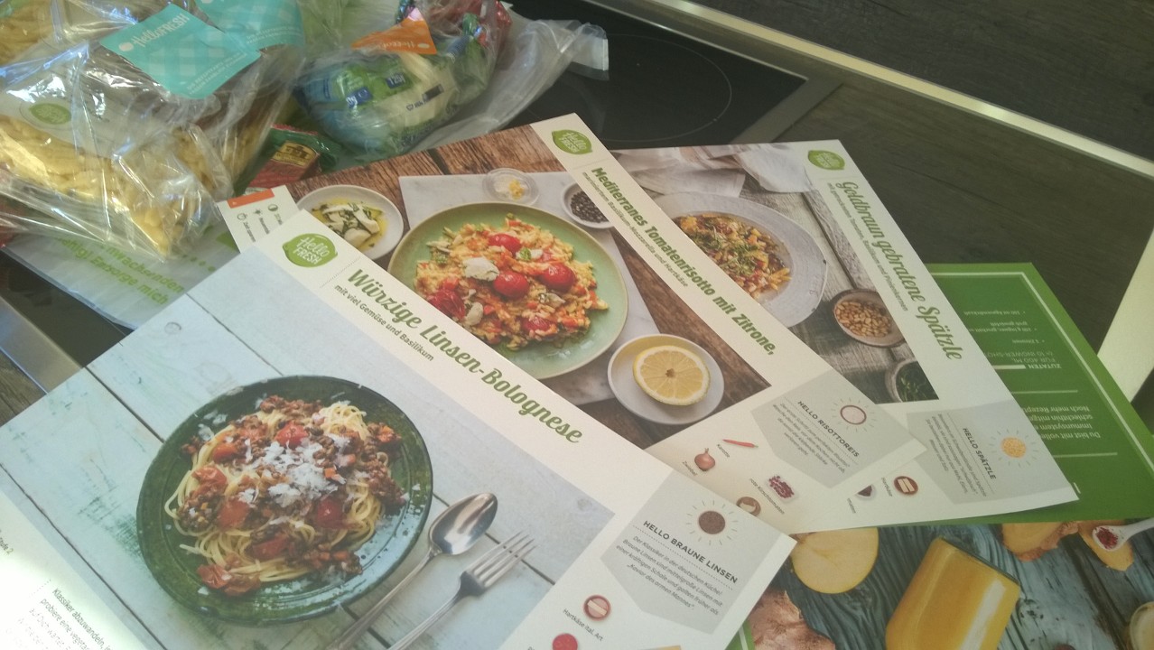 hello fresh kochbox ausgepackt